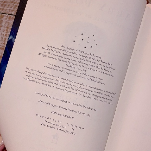 ⚡️Harry Potter & the Order of the Phoenix Hardcover⚡️1st Edition (Series #5) - Picture 8 of 8